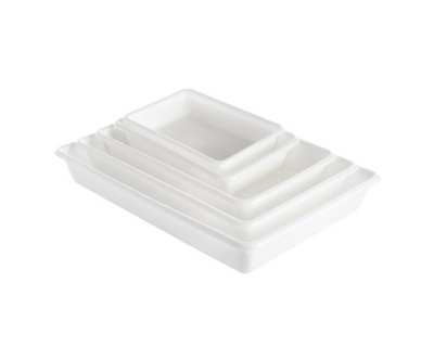 Bac plat blanc 5L 435x285x80mm