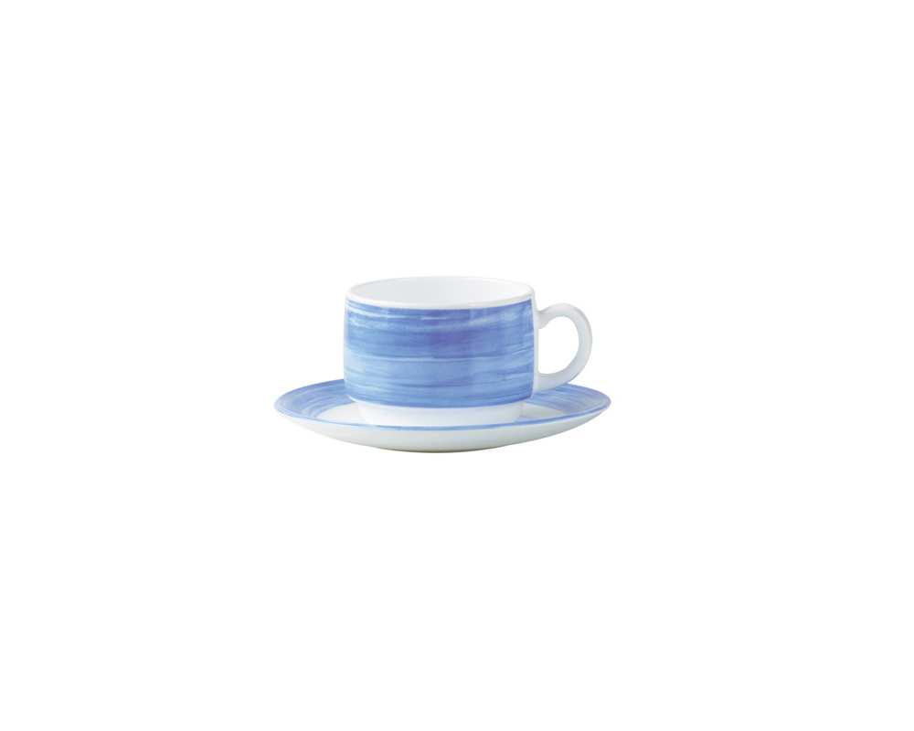 Lot de 12 Tasse thé 19 cl Bleu RESTAURANT BRUSH