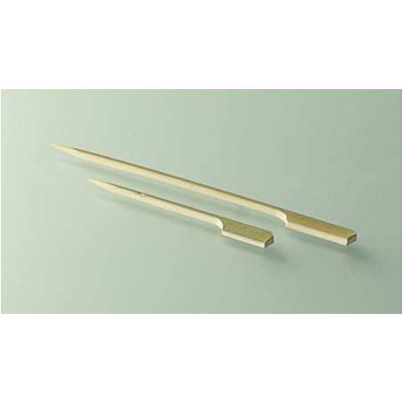 Lot de 2500 Brochettes pique bambou Pique plat 15 cm