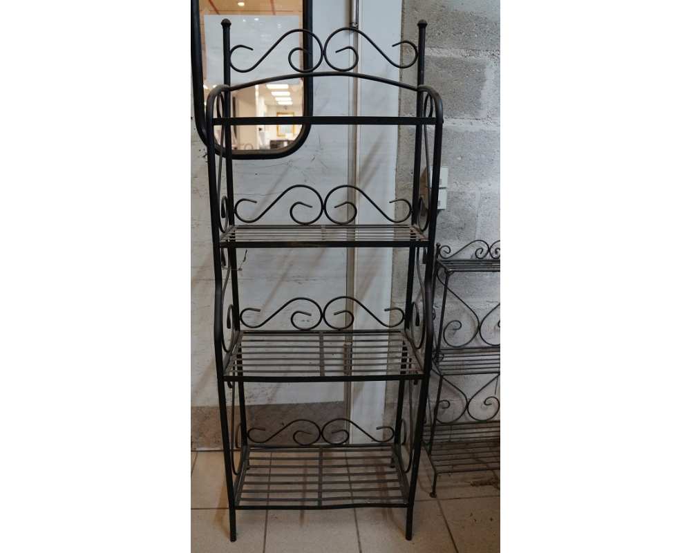 Etagère occasion en fer forgé 585x240x1560mm