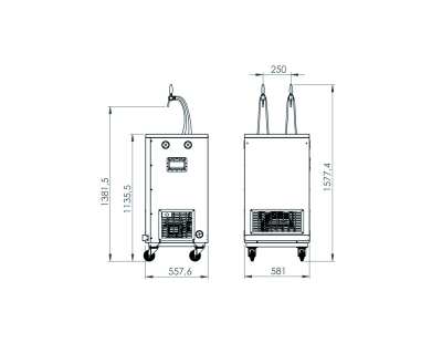 Tireuse à bière 2 tirages cuve 85 litres avec détenteur 2