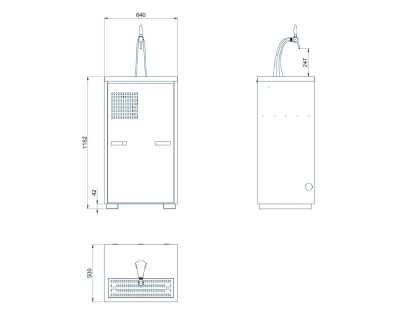 Tireuse à bière 1 tirage cuve 20 litres avec détenteur 2
