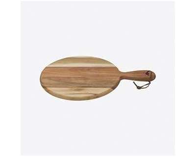 Planche ronde avec poignée en bois