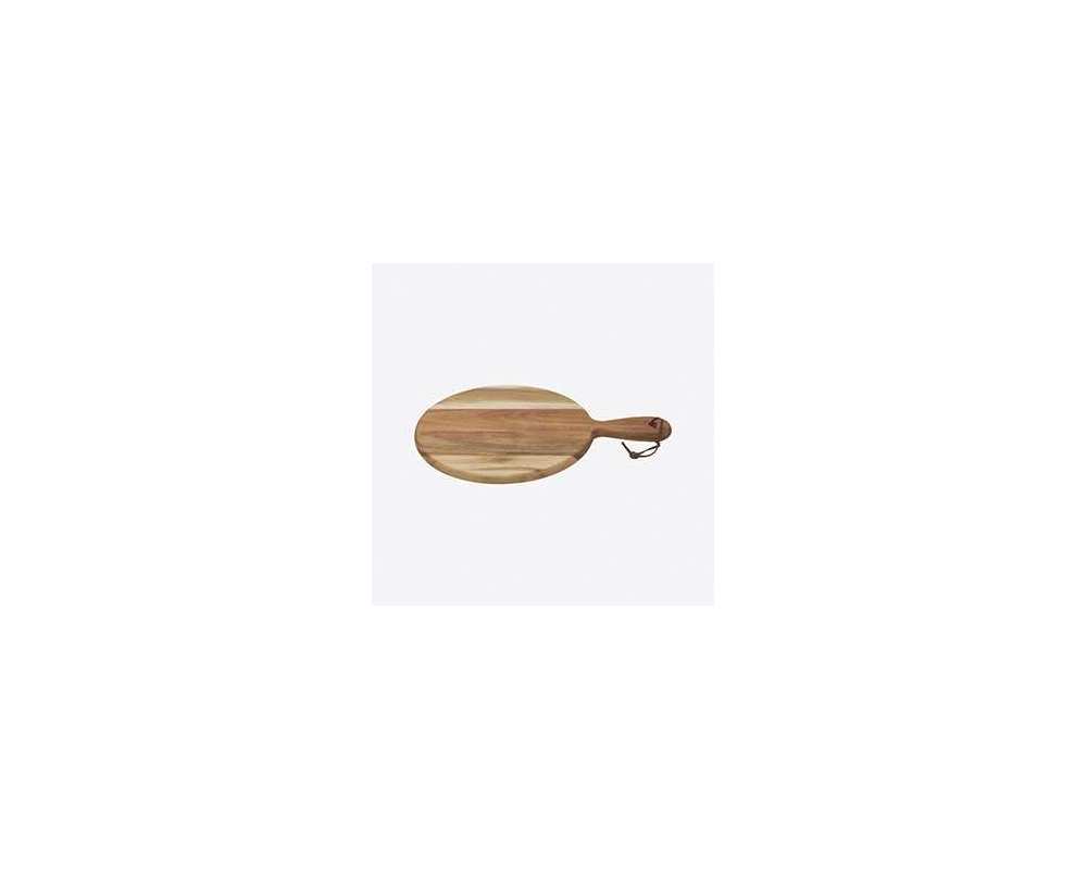 Planche ronde avec poignée en bois