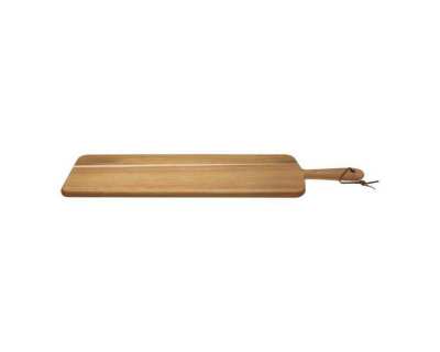 Longue planche à servir avec poignée en bois d'acacia 60x15x1.5cm