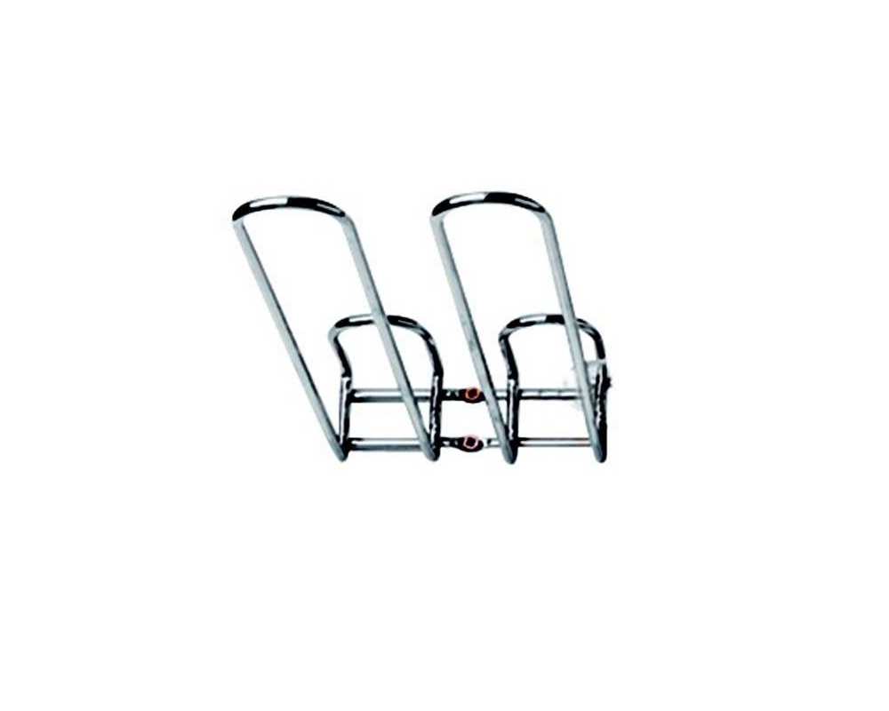 Rack à verres chromé - 4 verres - 31x13x5,6 cm
