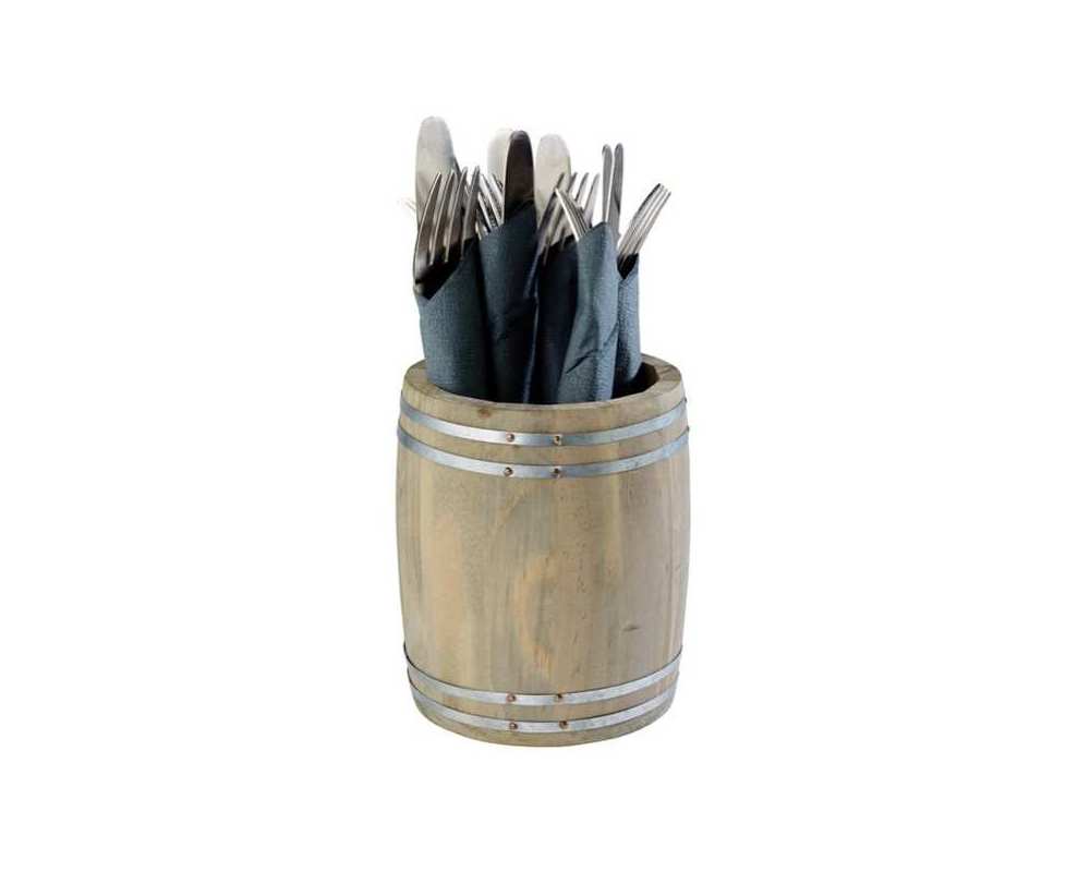 Tonneau en bois h14 cm