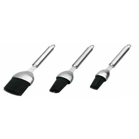 Pinceau en silicone avec manche inox