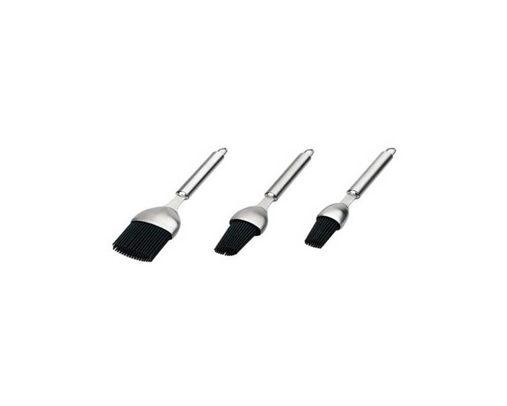 Pinceau en silicone avec manche inox