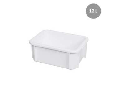 Bac rectangulaire 12l blanc
