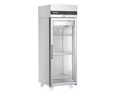 Armoire froide gn2/1 - vitrée froid ventilé -2 à + 08 °c - 654 l - 1 porte vitrée