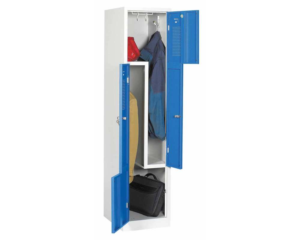 Vestiaire 2 portes en l -