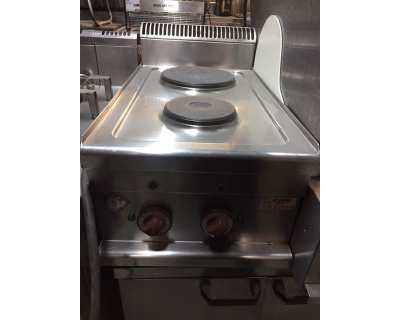 Cuisinière électrique occasion 2 plaques rondes -top