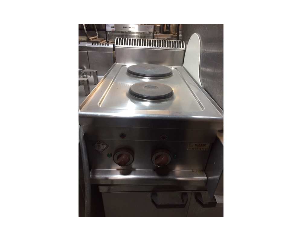 Cuisinière électrique occasion 2 plaques rondes -top