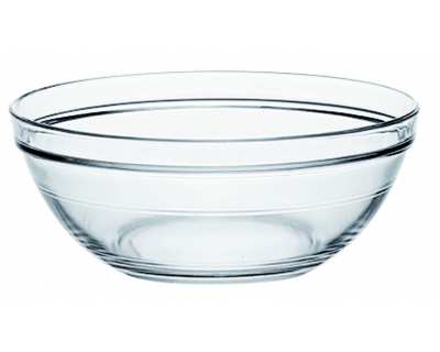 Lys empilable transparent saladier - Lot de 24