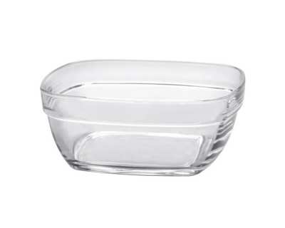 Lys carré transparent coupelle empi - Lot de 72