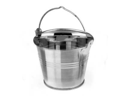 Galvanised présentation bucket 7x5x - Lot de 12