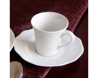 Flora / asymétrique - tasse à cafe - Lot de 6