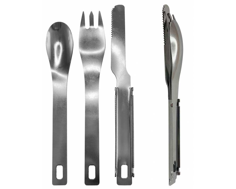 Couverts snacking inox 3 en 1 - Lot de 100