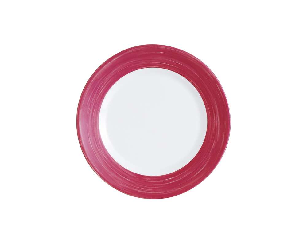 Assiette pl 195 brush cherry - Lot de 6