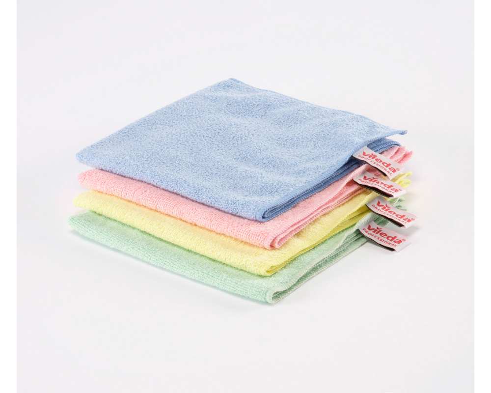 Lavette microtuff base rouge - par 5