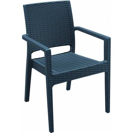 Fauteuil ibiza gris fonce