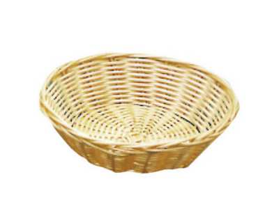 Corbeille ronde 21.5cm rôtin plastique