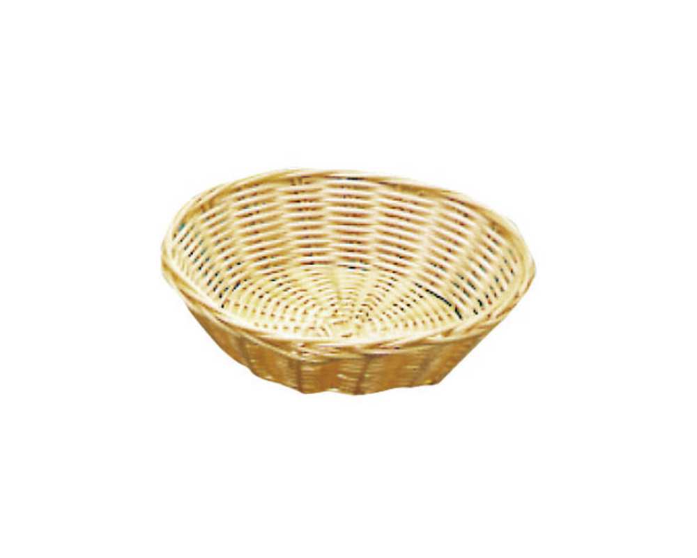 Corbeille ronde 21.5cm rôtin plastique