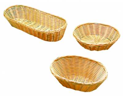 Corbeille ovale 23cm rôtin plastique