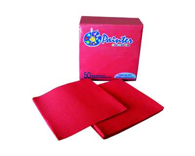 S.ouate point à point 38x38 rouge - par 1200