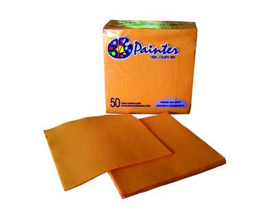 S.ouate point à point38x38 orange - par 1200