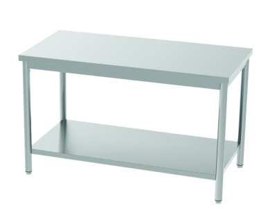 Table centrale 1400x600 avec étagère adosse