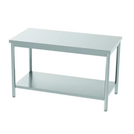 Table centrale 1400x600 avec étagère adosse