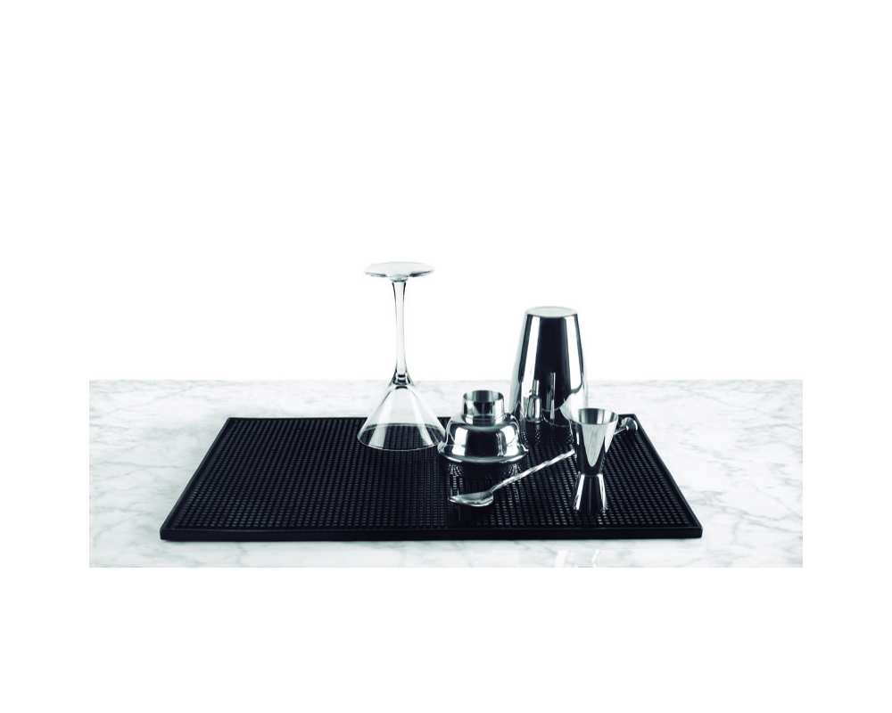 Tapis caoutchouc noir 45x30