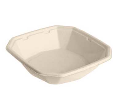 Assiette octoabagasse 650ml 183x183x42