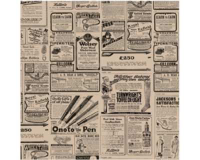 Papier alimentaire emballage basket times 34g/m² - Lot de 4