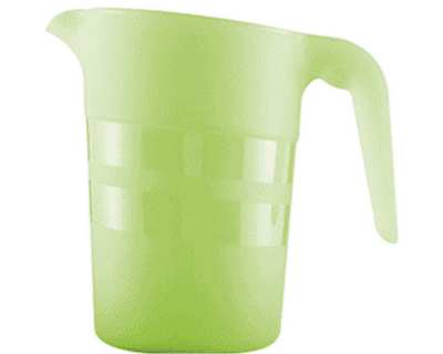 Pichet 1 l polypropylène vert menthe - Lot de 6