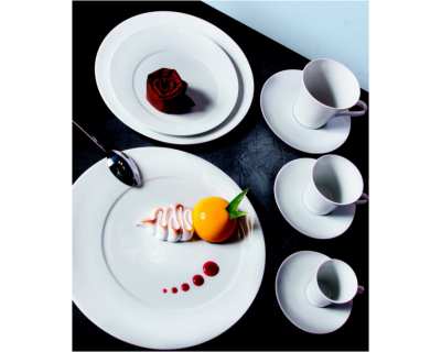 Asymétrique assiette creuse 23cm - Lot de 12