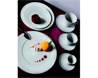 Asymétrique assiette à dessert 23cm - Lot de 12