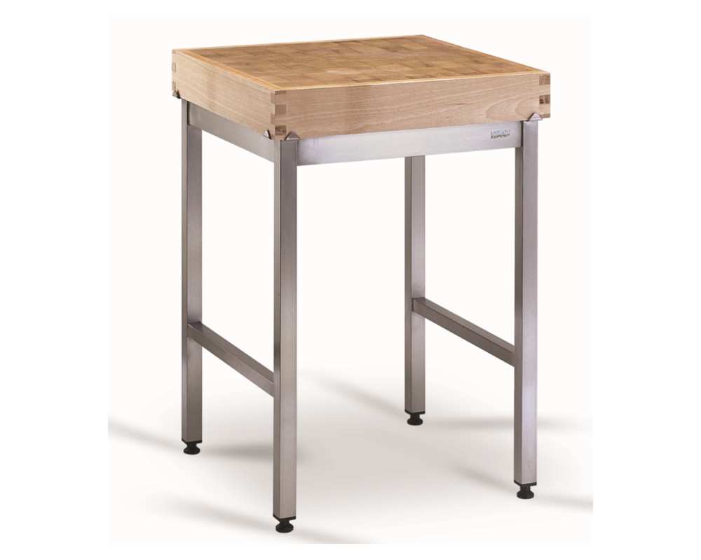 Billot sur pieds en bois épaisseur