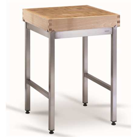 Billot sur pieds en bois épaisseur